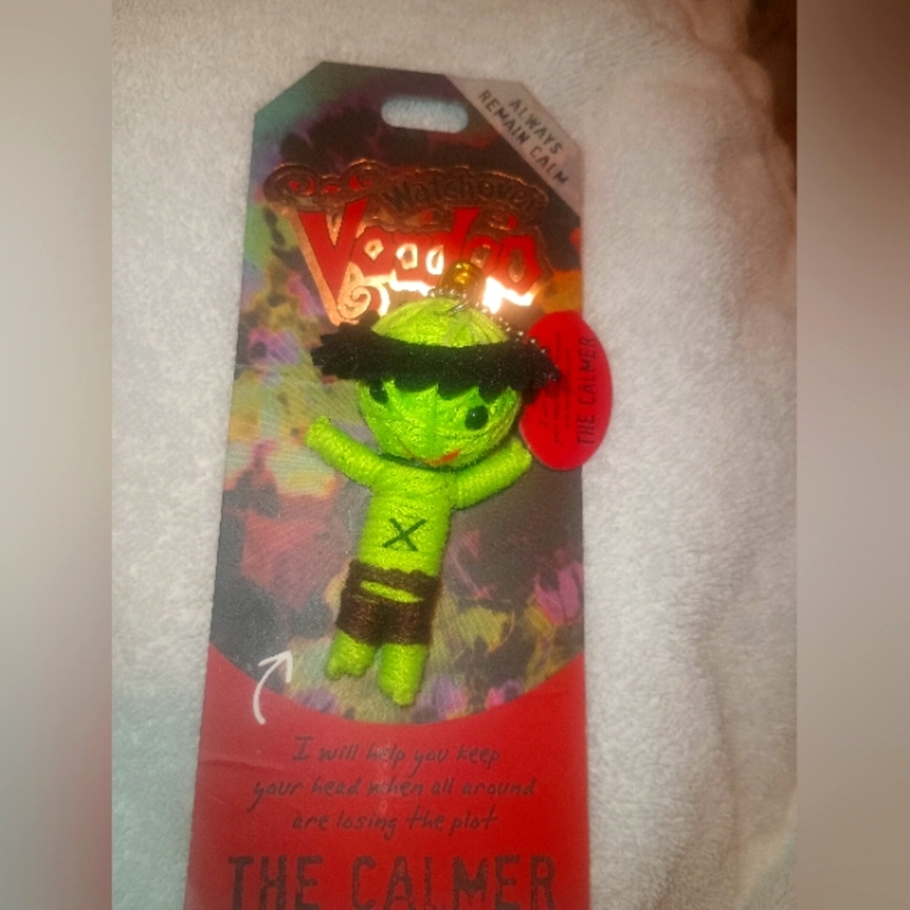 Whatchover Voodoo " THE CALMER" Keychain Goodluck Keeps You Calm Gift Keychain